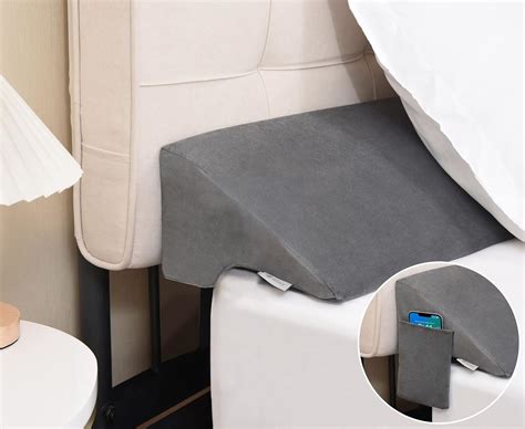 Practical removable cover adjustable headboard bed wedge .